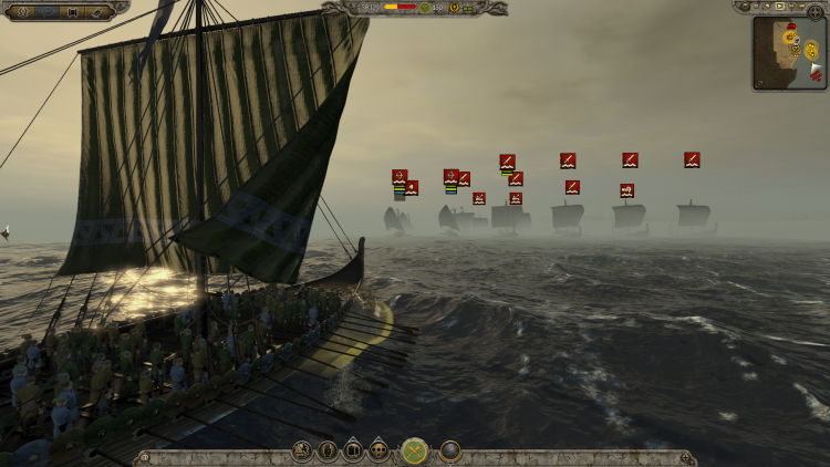 Victory lies over that small brigade of ships. No biggie.