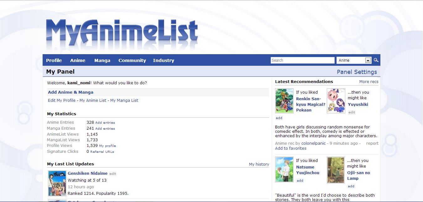 How many Animes you watched can you share your anime list? - Anime