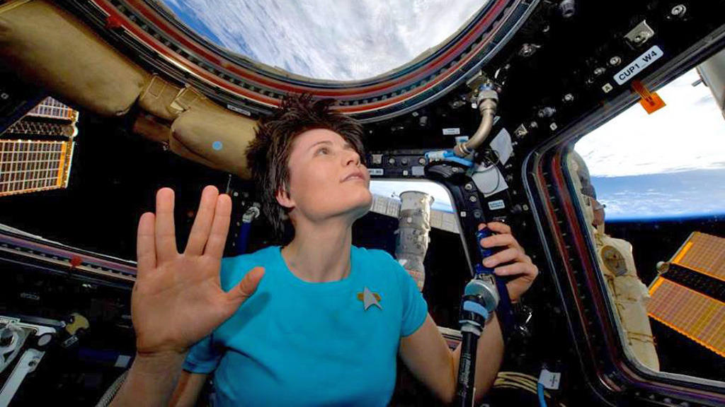 Astronaut Cosplays Star Trek In Space (And It's Awesome)