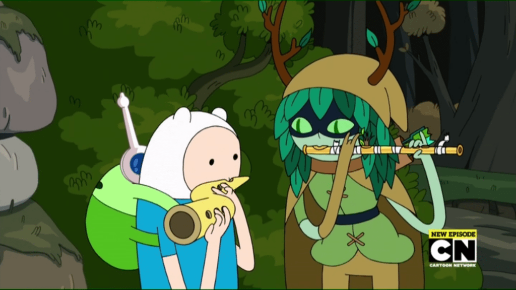 Finn and Huntress Wizard harmonizing in "Flute Spell"