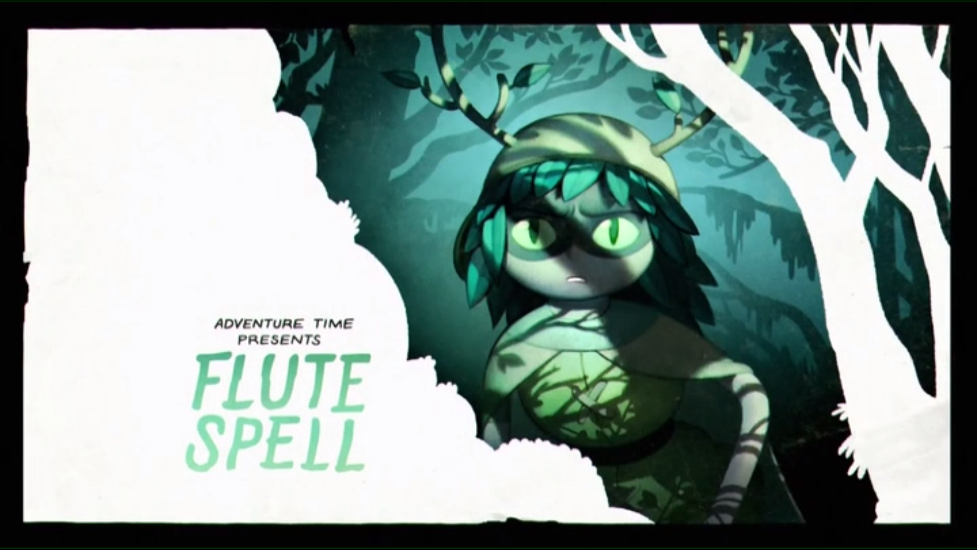 the title card for Adventure Time's "Flute Spell"