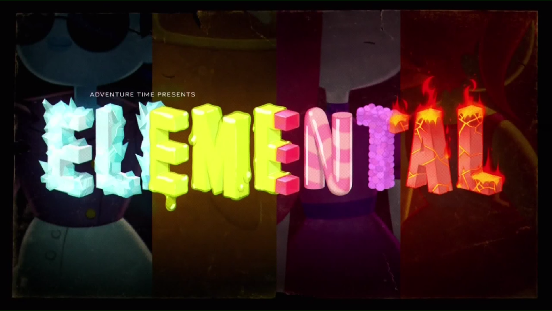 Title card to Adventure Time's "Elementals"